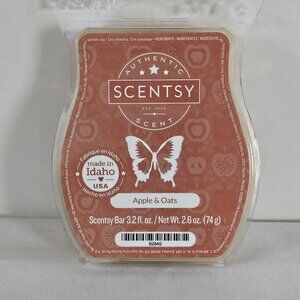 Scentsy Apples And Oats Bar Net Weight 2.6 Ounces Made in Idaho USA